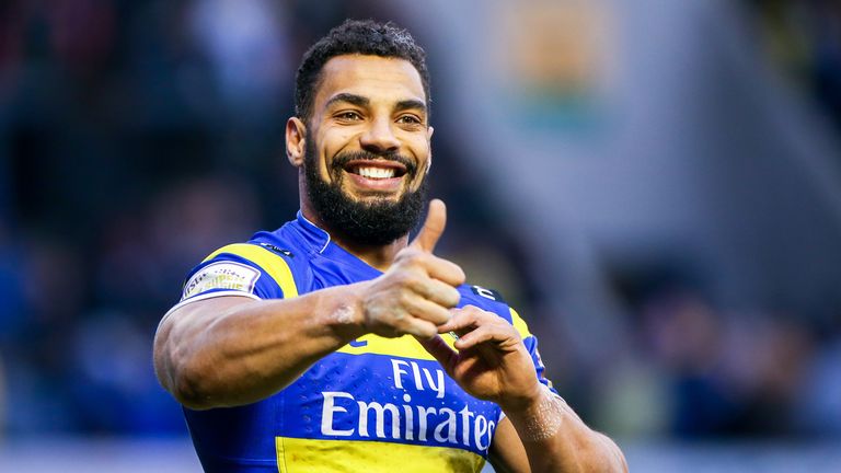 Warrington centre Ryan Atkins scored a try in each half against Catalans