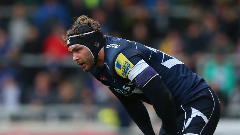 Andrei Ostrikov in action for Sale against Leicester Tigers