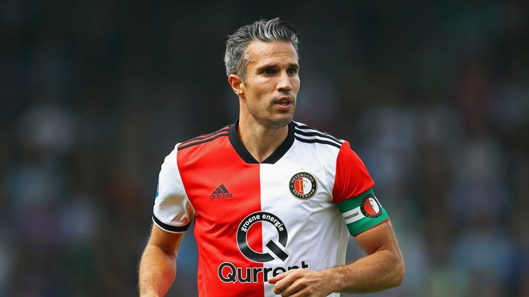 Robin van Persie during the Eredivisie match between De Graafschap and Feyenoord at Stadion De Vijverberg on August 12, 2018 in Doetinchem, Netherlands.