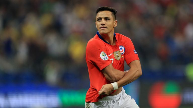 Alexis Sanchez hit Chile's winning penalty in the victory over Colombia