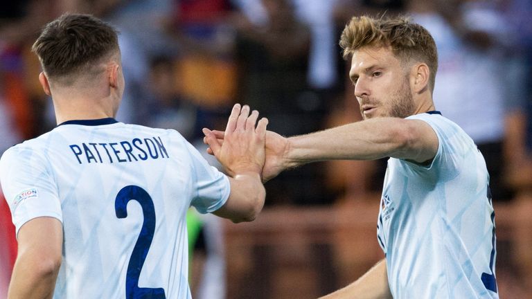  Scotland's Stuart Armstrong celebrates