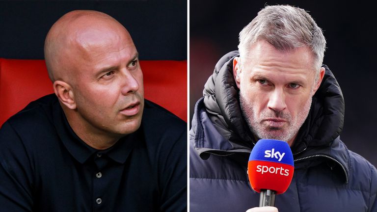 Arne Slot and Jamie Carragher