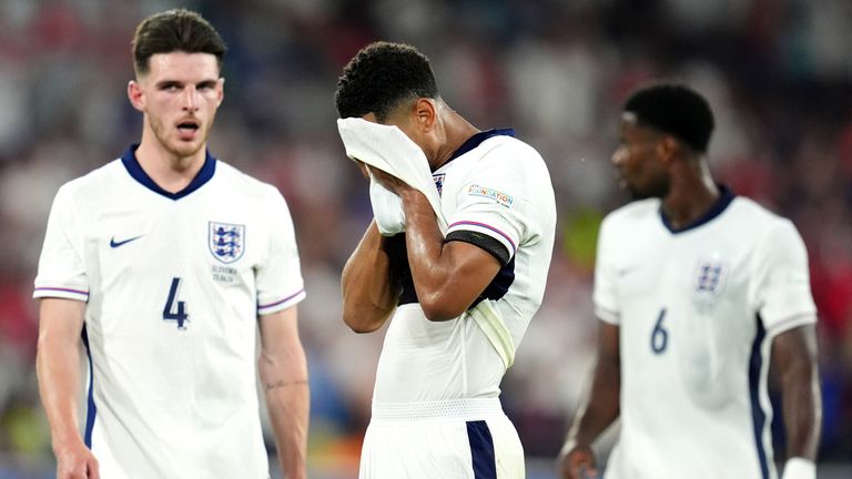 Jude Bellingham shows fatigue in the second half against Slovenia