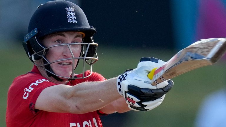 England's Harry Brook (Associated Press)