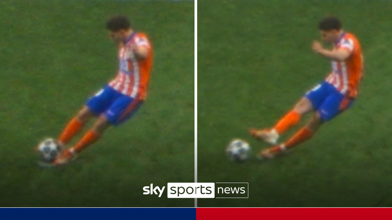 New footage shows Julian Alvarez double touch. Credit: UEFA.