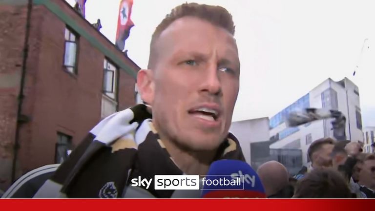 Hometown hero Dan Burn was in jubilant mood as Newcastle United celebrated their first domestic trophy for 70 years with a League Cup parade around the city.