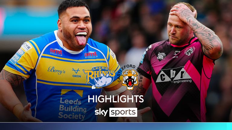 LEEDS RHINOS CASTLEFORD TIGERS HIGHLIGHTS