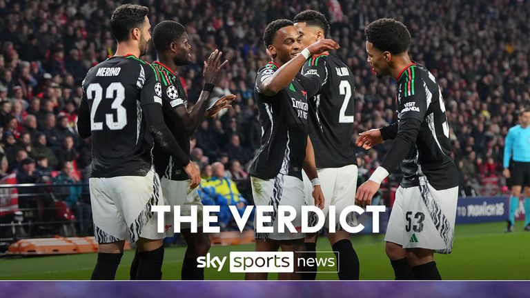 Sky Sports&#39; Gail Davis is joined by The Mirror&#39;s John Cross as they both analyse Arsenal&#39;s history-making victory in the Champions League with a 7-1 win over PSV in Eindhoven.  
