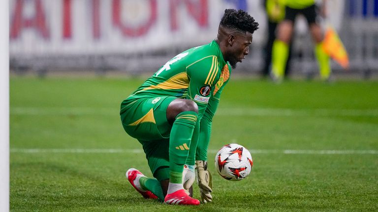 Andre Onana's errors contributed to both of Lyon's goals against Man Utd 