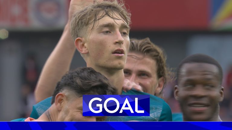 Huijsen goal for Bournemouth