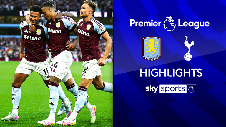 Highlights of the Premier League match between Aston Villa and Tottenham Hotspur.