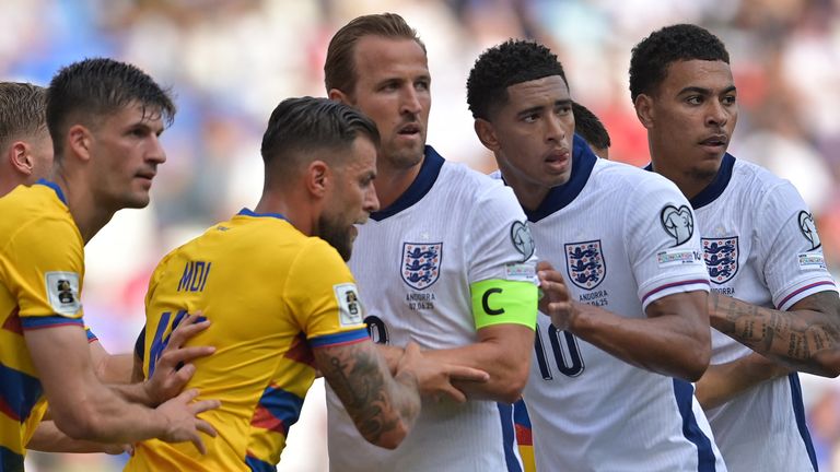England's players struggled to breakdown Andorra