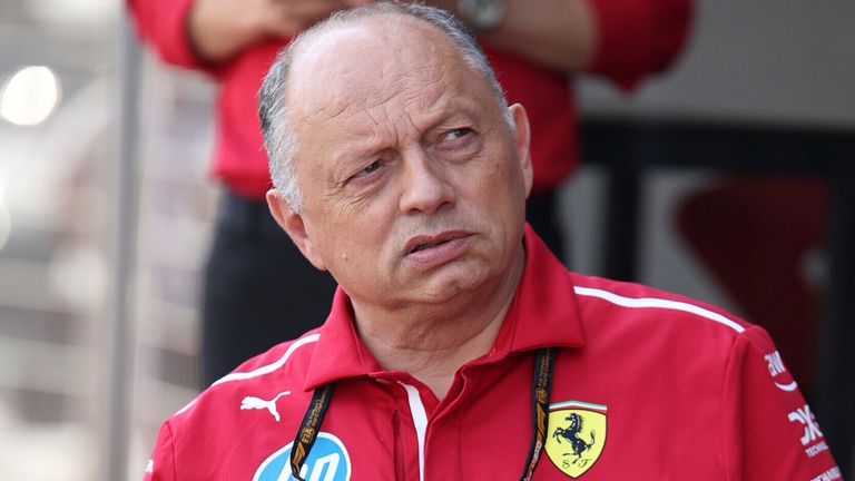 May 24th, 2025, Circuit de Monaco, Monte Carlo, Formula 1 Grand Prix Monaco 2025, in the picture team boss Frederic Vasseur (Scuderia Ferrari) Photo by: Hasan Bratic/picture-alliance/dpa/AP Images