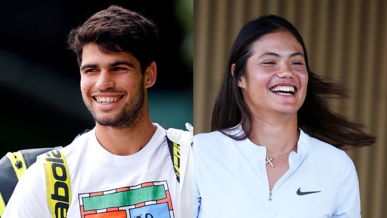 Carlos Alcaraz and Emma Raducanu